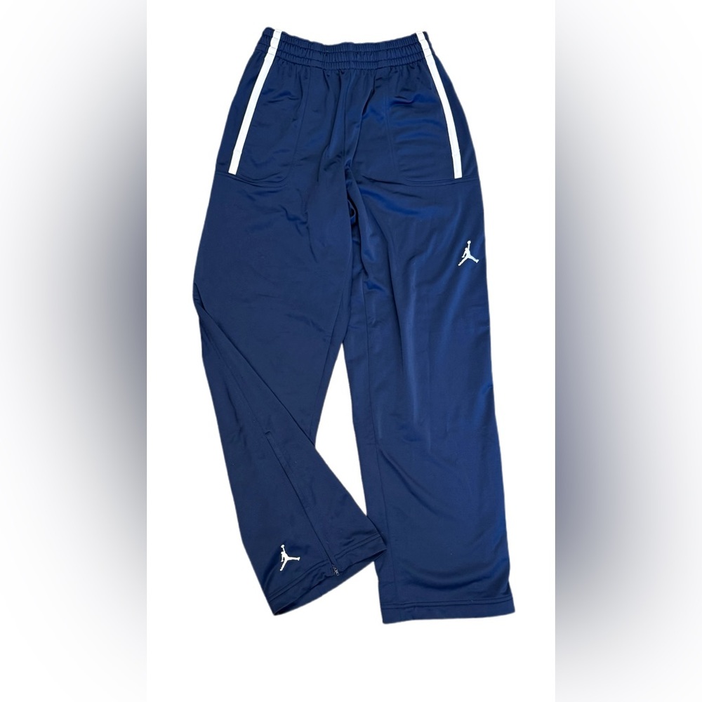 Nike Air Jordan Men’s Sweatpants Black Jumpman Logo Ankle Zipper Size Small